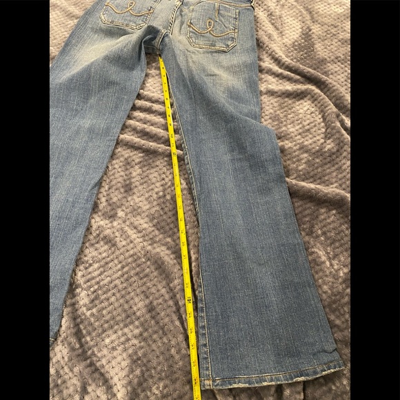 EC Hippie gold and bronze embellished jeans sz30/11 - Picture 8 of 8